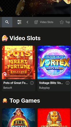 Jeux mobiles de Bet O Bet Casino