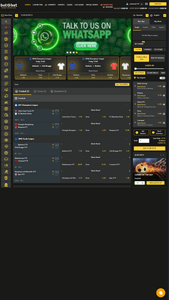 Page d’accueil mobile de Bet O Bet Casino