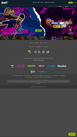 bet7 Casino Startseite mobil