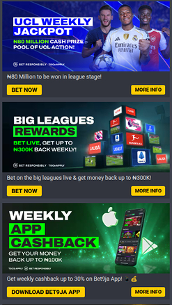 Promotions mobiles de Bet9ja Casino