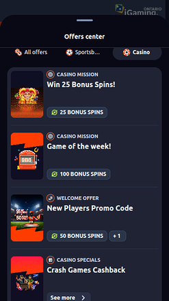 Promoções móveis do Betano Casino
