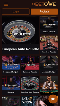 Croupier en direct mobile de BetCave Casino