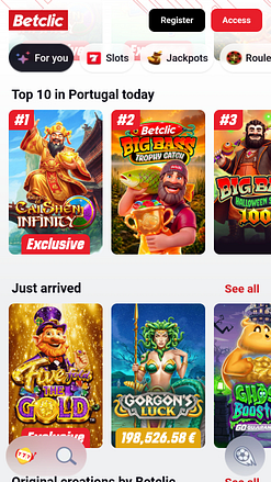 Juegos móviles de Betclic Casino