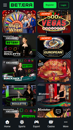 Croupier en direct mobile de Betera