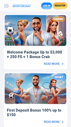 Promociones móviles de Beteum Casino