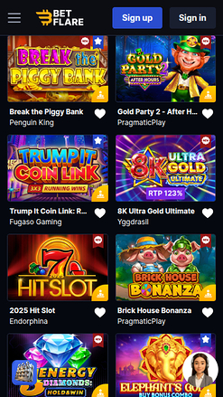 Betflare Casino Mobile Jackpot