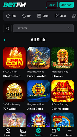 Betfm Casino Mobile Games