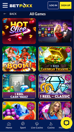 Jeux mobiles de BetFoxxx Casino