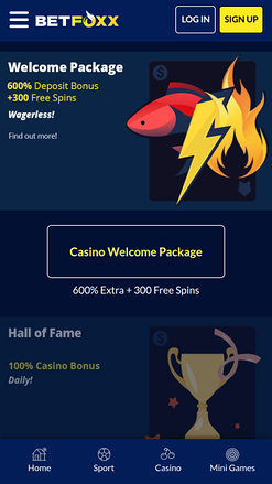 Promotions mobiles de BetFoxxx Casino