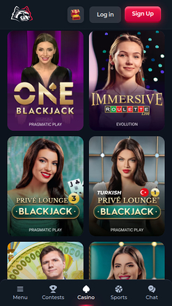 Croupier en direct mobile de BetFury Casino