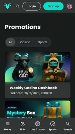 BetGoat Casino Promotions Mobile