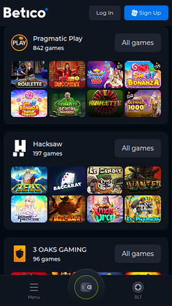 Développeurs de jeux mobiles de Betico Casino