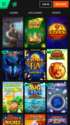 Jackpot mobile de Betinia Casino