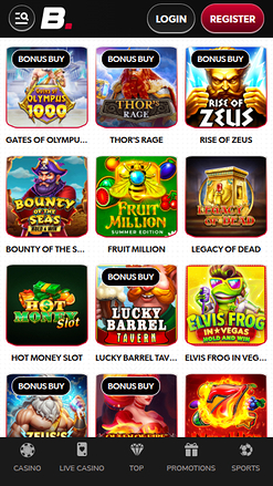 Juegos móviles de Betista Casino