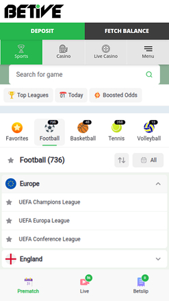 Beitve Casino mobile Sportwetten