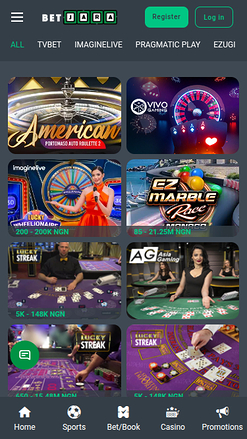 Croupier en direct mobile de BetJara Casino