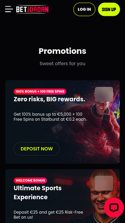 Promotions du casino BetJordan