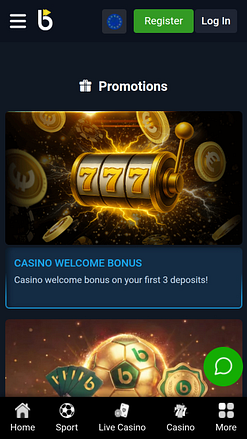 Promociones móviles de BetLive Casino