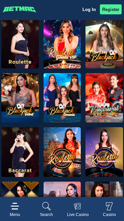 Betmac Casino Live Croupier Mobile