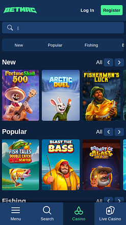 Betmac Casino Mobile Games