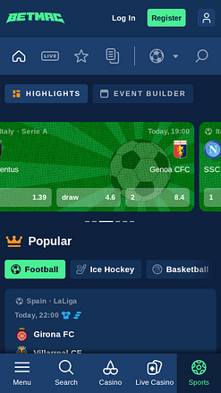 Betmac Casino Sport Mobile