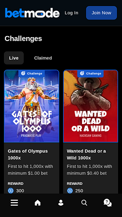 Betmode Casino Mobile Challenges