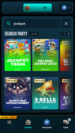Jackpot mobile del casinò BetMode