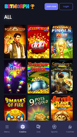 Betmorph Mobile Games