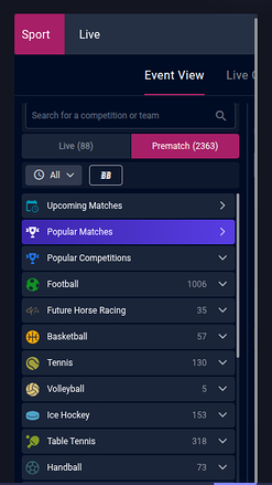 Betmorph Mobile-Sportwetten