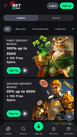 BetOnRed Casino Mobile-Aktionen