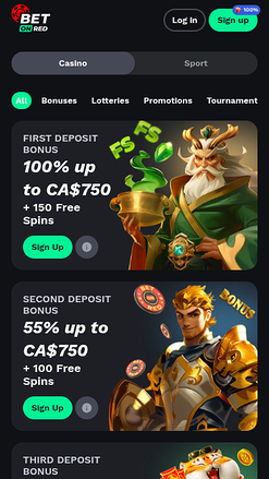 Promociones móviles de BetOnRed Casino
