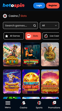 Мобильные игры казино BetOspin