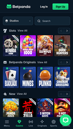 BetPandaカジノモバイルゲーム