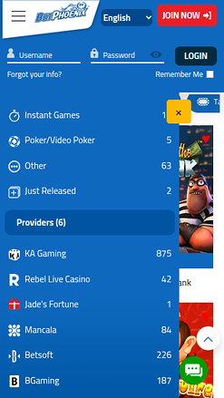 Desarrolladores de juegos móviles de BetPhoenix Casino