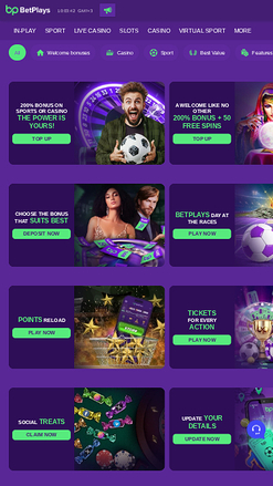 Promociones móviles de BetPlays Casino
