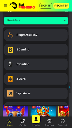 Développeurs de jeux mobiles de BetPRIMEIRO Casino