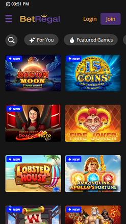 Giochi mobile di BetRegal Casino