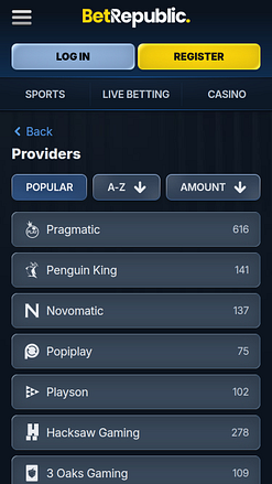 Разработчики игр для казино BetRepublic