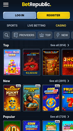 Игры казино BetRepublic