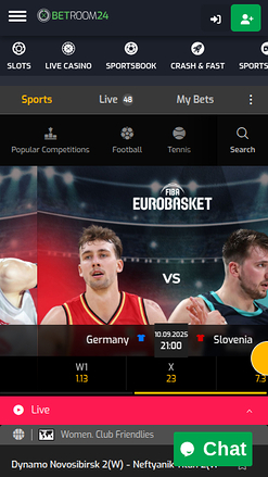 Sports mobiles de Betroom24 Casino