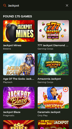 Jackpot mobile de Bets Bunny Casino