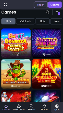 Giochi mobile di Betspino