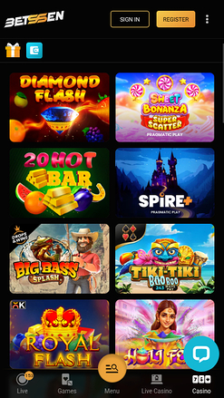 Juegos móviles de Betssen Casino