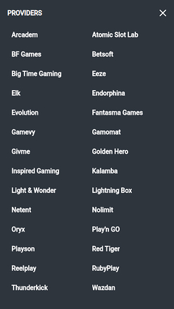 Développeurs de jeux mobiles de Betstro Casino