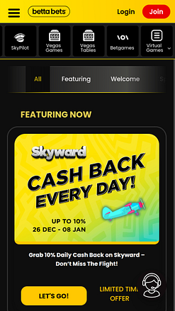 Promotions mobiles du casino Bettabets