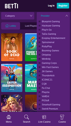 Desarrolladores de juegos móviles de Betti