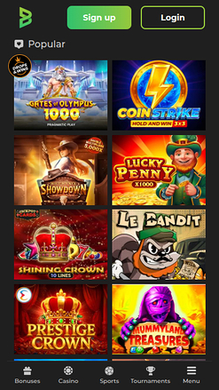 Juegos móviles de Betunlim Casino