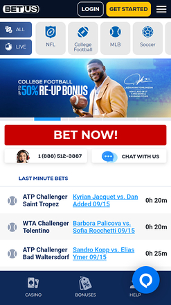 BetUS Casino Mobile Sports