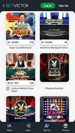 Croupier en direct mobile de BetVictor Casino