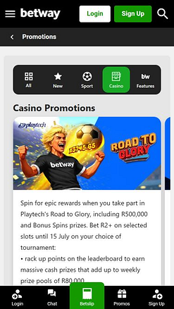 Betway Casino Mobile Promotions